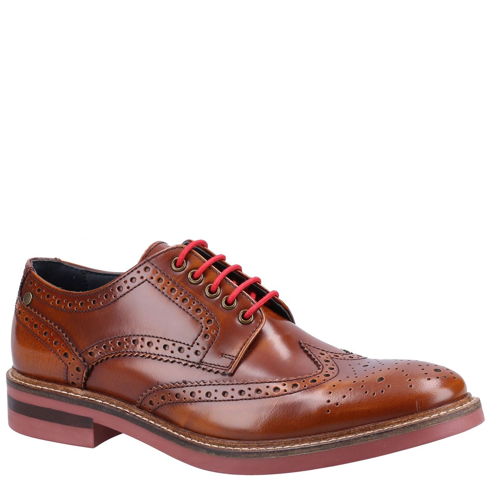 Base London Woburn Hi Shine Brogue Shoes Foot Box