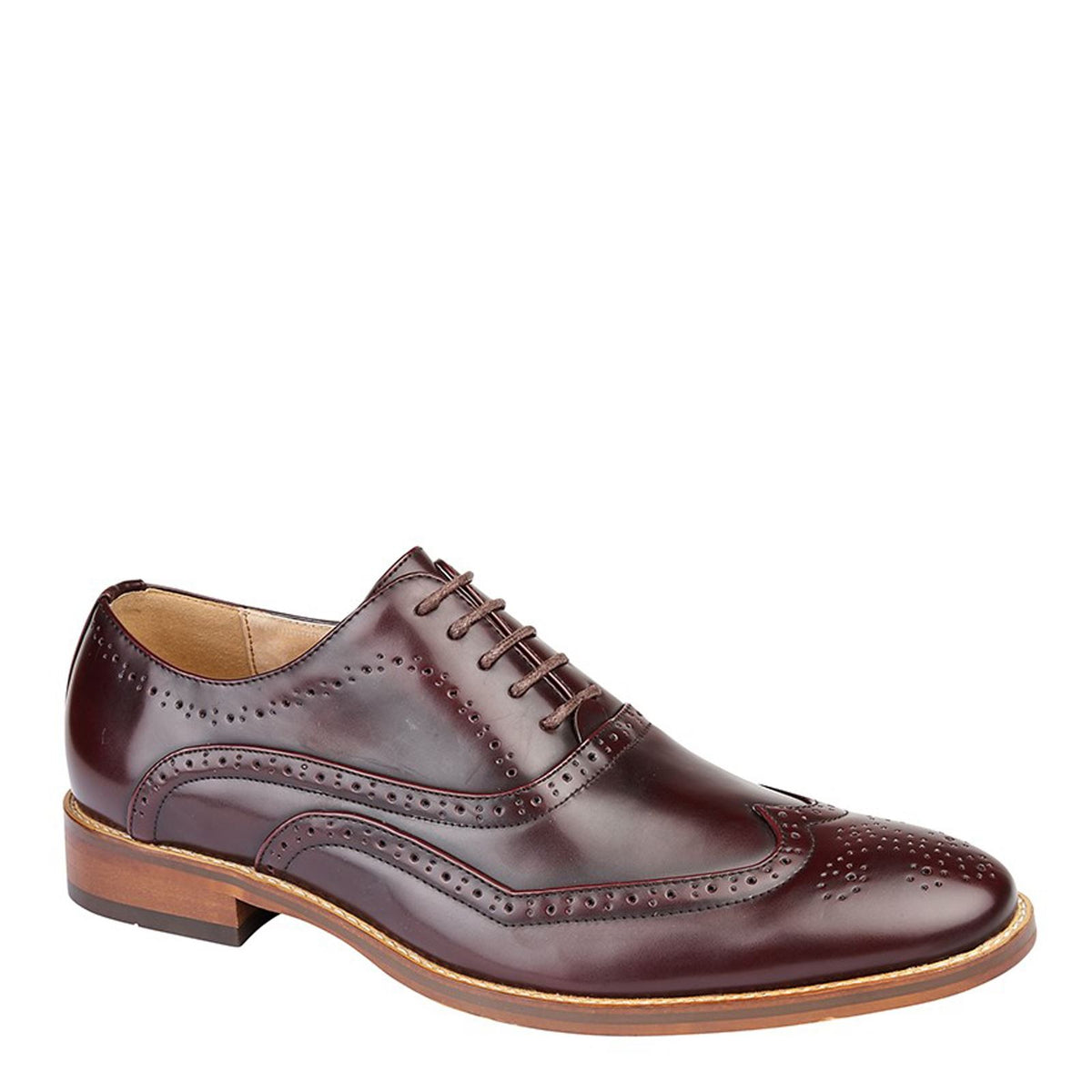 Goor M 9556 5 Eye Wing Capped Brogue Oxford Shoes