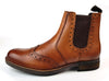 Roamers M980 Mens Brogue Chelsea Dealer Cleated Sole Boots