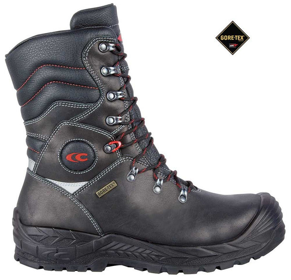 Mens STANLEY Black Leather Waterproof S3 Safety Steel Toe Work Boots Shoes  Size