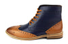 Frank James Kensington Mens Lace Brogue Leather Boots