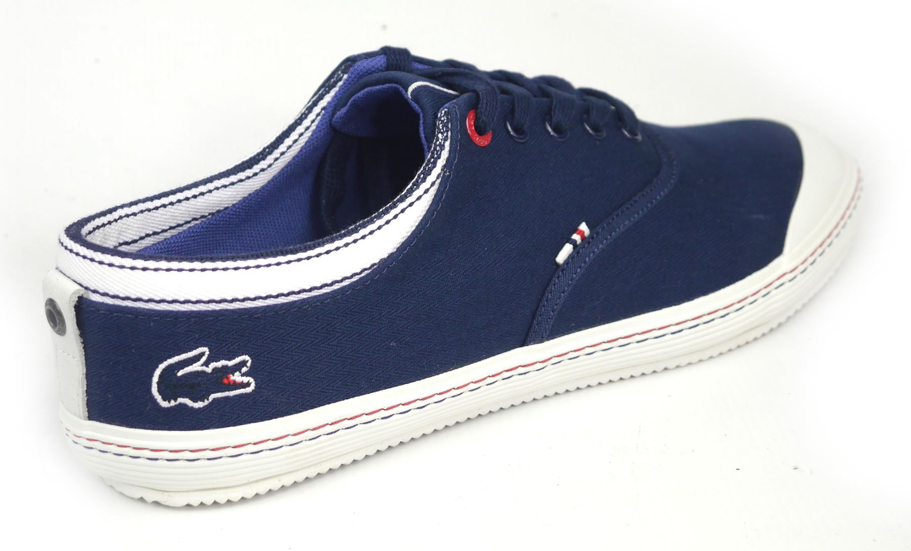 Lacoste blue shop canvas shoes