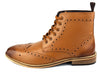 Frank James Kensington Mens Lace Brogue Leather Boots