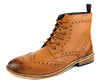 Frank James Kensington Mens Lace Brogue Leather Boots