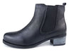 Frank James Towcester Ladies Womans Leather Chelsea Pull On Ankle Heel Boots