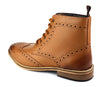 Frank James Kensington Mens Lace Brogue Leather Boots