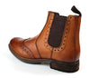 Roamers M980 Mens Brogue Chelsea Dealer Cleated Sole Boots