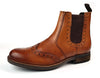 Roamers M980 Mens Brogue Chelsea Dealer Cleated Sole Boots