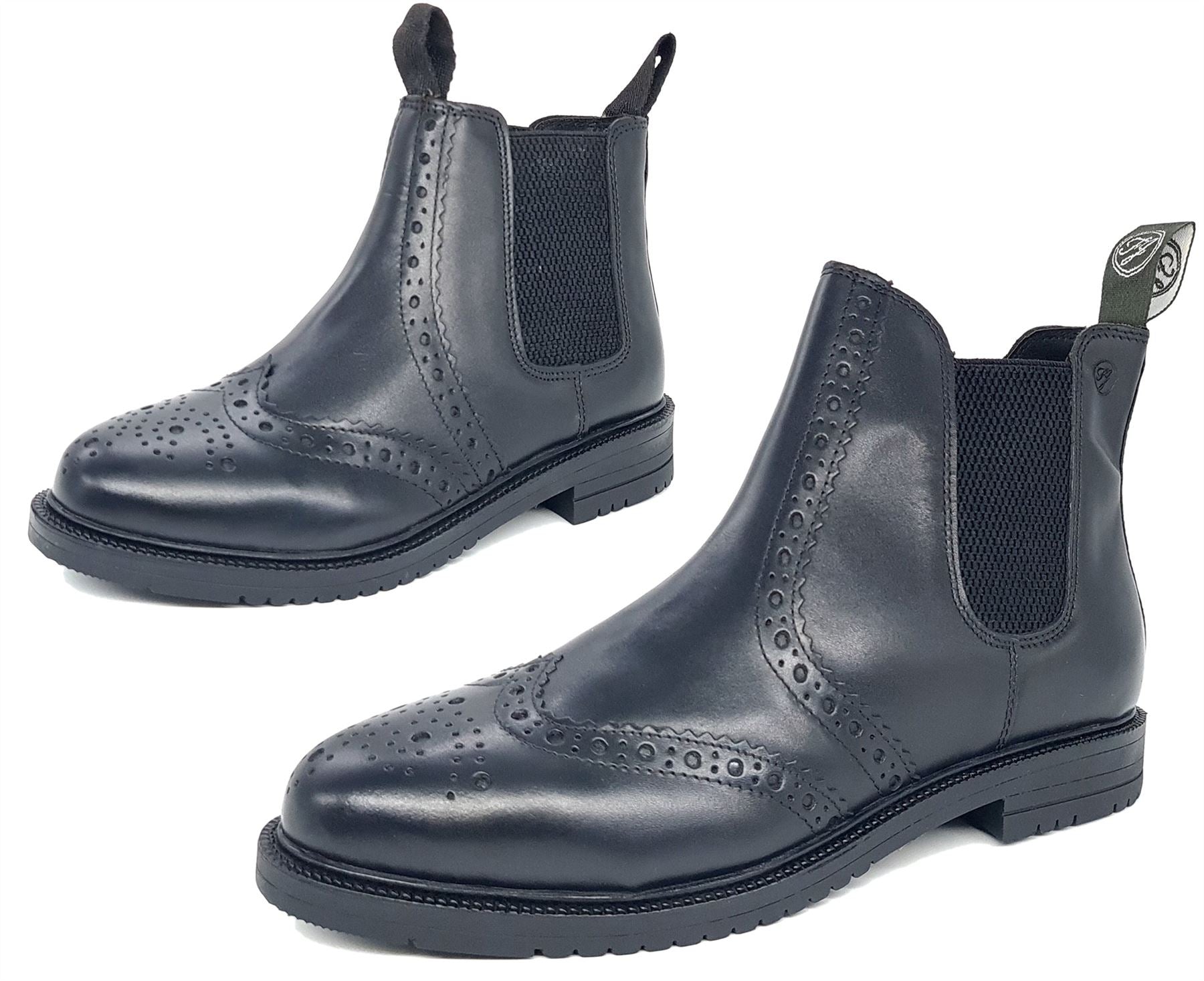 Frank James Peckham Mens & Boys Leather Brogue Chelsea Boots – Foot Box